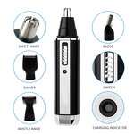 Electric Nose Trimmer Manufacturer - 4 in 1 Water Resistant Ear Shaver Beard Trimer Men Epilator