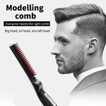 Hair Comb Brush Manufacturer - Multifunctional Quick Beard Straightener Curling Styler for Men