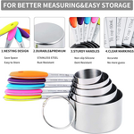 Measuring Cup Spoon Set Manufacturer - 13-Piece Colorful Silicone Handle Scale Baking Kitchen Tool