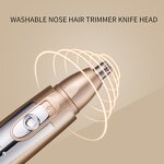 Nose Hair Trimmer Manufacturer - Men Ear Hair Removal Clipper Electric Beard Epilator Grooming Tool