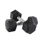 Fixed Dumbbell Manufacturer - Hexagonal Cast Iron Rubber Coated Men Gym Fitness Push-ups Household Dumbbell