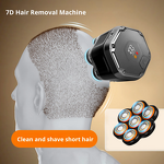 Men's Shaver Manufacturer - Cross-border Magnetic Seven-Blade Washable Ultra-Clean Beard Shaving Tool