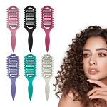 Hair Curling Comb Manufacturer - E-commerce Curly Hollow Air Cushion Hairdressing Bouncing PP Straw Comb