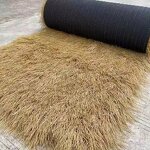 Plastic Artificial Turf Manufacturer - Waterproof Roof Tiles for Outdoor Bar Hut Seaside Pavilion