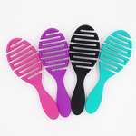 Scalp Massage Comb Manufacturer - Plastic Ribs Hollow-out Fluffy Wet/Dry Dual-use High Crown Hairstyle Tool