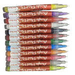 Nail Art Pen Set Manufacturer - 12-Color 3D Doodle Acrylic Paint Quick Drying Dot Stitching Pen