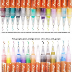 Nail Art Pen Set Manufacturer - 12-Color 3D Doodle Acrylic Paint Quick Drying Dot Stitching Pen