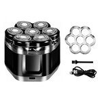 Men's Shaver Manufacturer - Cross-border Magnetic Seven-Blade Washable Ultra-Clean Beard Shaving Tool