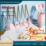 Silicone Spatula Soup Spoon Set Manufacturer - 12-Piece Non-Stick Pan High Temperature Resistant Kitchenware