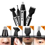 Electric Nose Trimmer Manufacturer - 4 in 1 Water Resistant Ear Shaver Beard Trimer Men Epilator