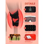 Knee Therapy Wrap Manufacturer - Customizable 3-in-1 Rechargeable for Horse Pet 660nm 850nm Infrared Equine Hock Physiotherapy