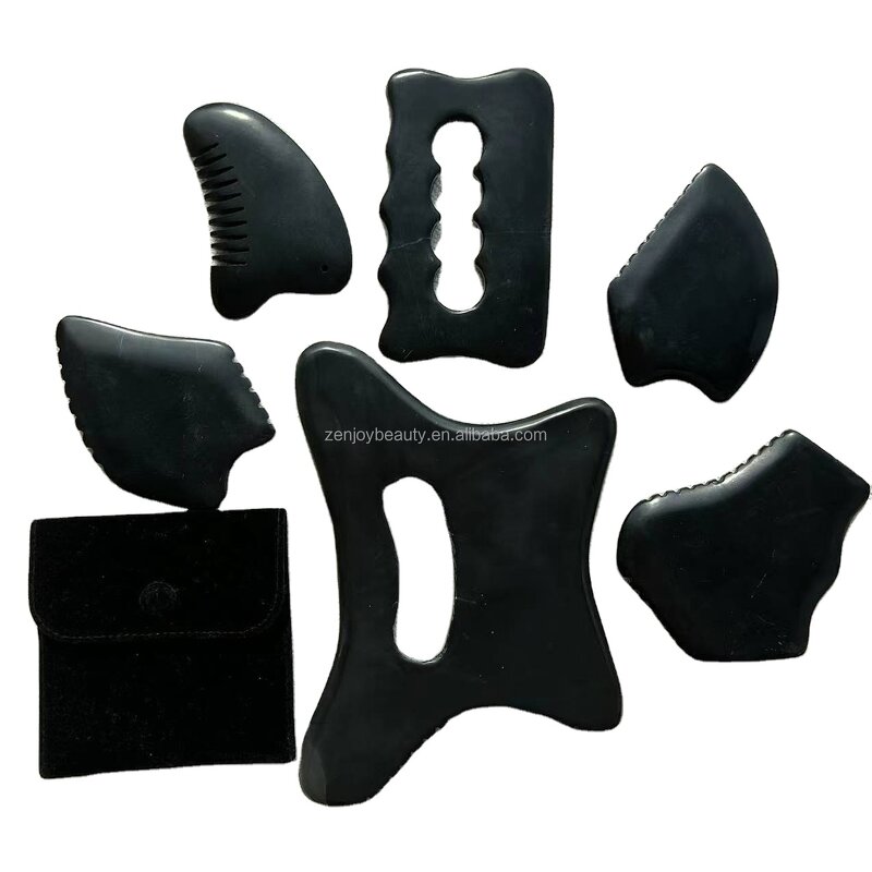 Bian Stone Gua Sha Manufacturer - Spa Cellulite Body Scraping Tool Natural Therapy Stone for Private Label Custom Logo