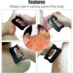 Bian Stone Gua Sha Manufacturer - Zenjoy 100% Natural Black Oval Facial Body Tool with Custom Logo Box