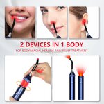 Light Therapy Pen Manufacturer - 2023 Torch Red Handheld 630nm 660nm 850nm 3/5 Colors LED for Body Skin Tightening