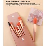 Travel Makeup Brushes Set Manufacturer - Premium Mini 8pcs Soft Synthetic Bristles Eyeshadow Face Blush Cosmetics Tool Kit