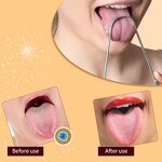 Tongue Cleaner Manufacturer - Custom U Shape Mini Metal Adults Kids Oral Care Hygienic Stainless Steel Tongue Scraper Set