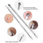 Blackhead Remover Set Manufacturer - Professional Stainless Steel Pimples Popper Comedone Extractor Tool for Nose Face Skin