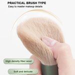 Makeup Brush Set Manufacturer - Professional 10pcs Wooden Handle Soft Synthetic Fiber Face Eye Foundation Blush Tool with Bag