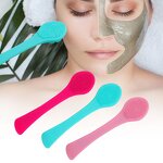 Facial Cleansing Brush Manufacturer - Custom soft handheld Silicone Anti-slip Washing Face Exfoliating Massage Scrubber Pad