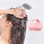 Shampoo Hair Brush Manufacturer - Hot Selling Bath Soft Silicone Women Head Scalp Massager Dandruff Removal Exfoliator Tool