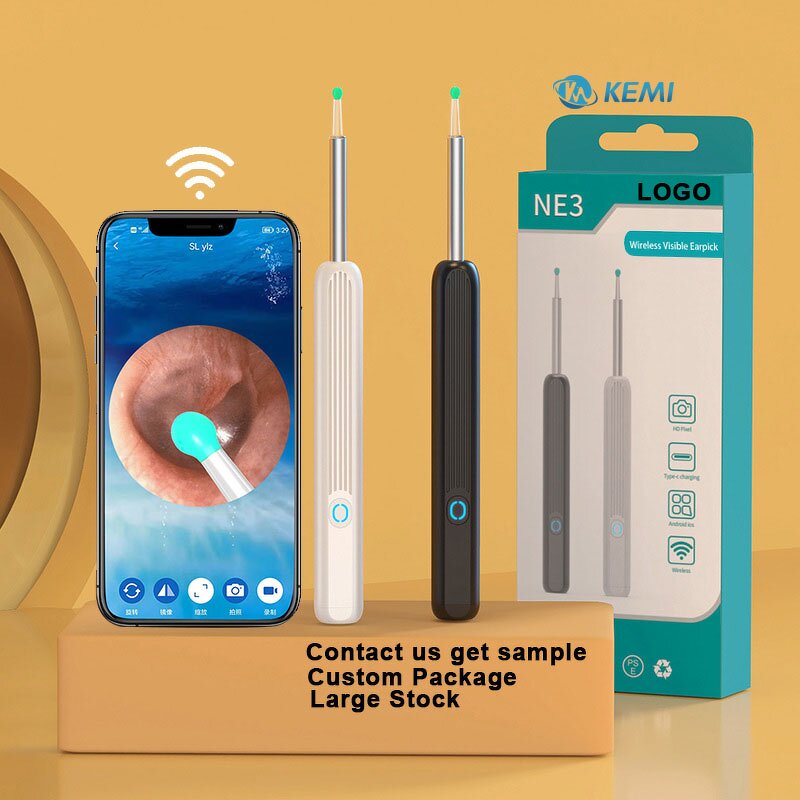 Electric Ear Cleaner Manufacturer - Portable Smart HD Visual Rechargeable LED Light Wifi Connection Ear Wax Removal Tool with Camera
