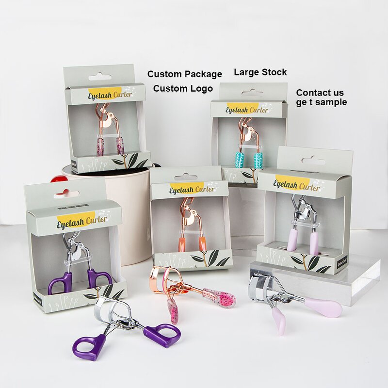 Eyelash Curler Manufacturer - Portable Diamond Wide Handle Stainless Steel Cosmetic False Eyelash Curling Clip