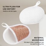 Makeup Remover Glove Manufacturer - Customization Logo Soft Microfiber Reusable Scrubbing Cleaning Face Towel Mitts for Spa