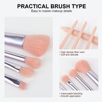 Makeup Tool Kit Manufacturer - Custom Gift Box 8Pcs Synthetic Brush Set Eyelash Curler Powder Puff Beauty Sponge Cosmetics Kit
