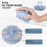 Scalp Massager Comb Manufacturer - Eco-friendly Silicone Head Washer Shower Scrubber for Dandruff Removing