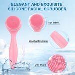 Facial Cleansing Brush Manufacturer - Portable Food Grade Silicone Skin Care Exfoliating Blackhead Soft Bristles Cleanser Brush