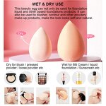 Makeup Sponges Set Manufacturer - Wholesale Multi-Colored Latex-Free Dry Wet Use Small Cosmetic Mini Beauty Egg Tool for Foundation