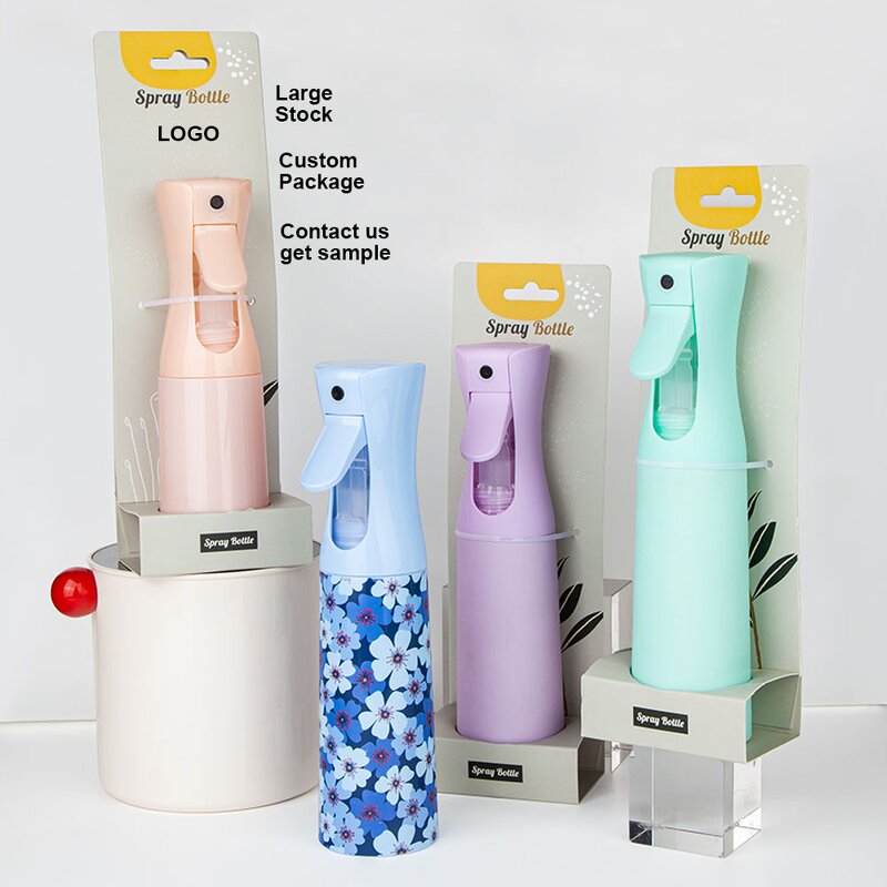 Mist Spray Bottle Manufacturer - Custom 200Ml Macaron Plastic Ultra-Fine Continuous Sprayer for Hair Salons