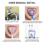 Tongue Scraper Manufacturer - Eco Friendly Reusable 3 Layer Kids Adult Oral Hygiene Teeth Care Cleaning Pink Tongue Cleaner