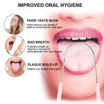 Tongue Scraper Manufacturer - High Quality Home Use Plastic Handle Stainless Steel Reusable Oral Care Cleaning Tool Scrubber