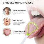 Plastic Tongue Scraper Manufacturer - Wholesale 100% BPA Free Oral Care Hygiene Coating Cleaning Brush Reusable Soft Rubber Tool