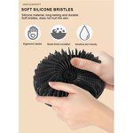Silicone Body Scrubber Manufacturer - Hot Bathroom Anti Bacteria Round Soft Skin Exfoliator Massage Bath Cleaning Brush