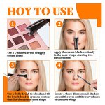 Nose Contour Brush Manufacturer - 2 in 1 Dual End U-Shaped Fluffy Vegan Synthetic Hair Face Foundation Blush Highlighting Brush