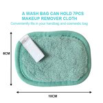 Makeup Remover Cloth Manufacturer - Custom Logo Reusable Microfiber Soft Facial Water Wash Remove Dirt Cotton Pads Towel