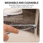 Tongue Cleaner Manufacturer - Custom U Shape Mini Metal Adults Kids Oral Care Hygienic Stainless Steel Tongue Scraper Set