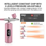 Airbrush Compressor Machine Manufacturer - Portable Smart LCD Screen Cordless Auto Rechargeable Nail Art Paint Makeup Spray Gun