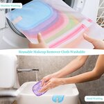 Makeup Remover Cloth Manufacturer - Custom Logo Reusable Microfiber Soft Facial Water Wash Remove Dirt Cotton Pads Towel