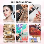 Airbrush Kit Manufacturer - Professional Paint Cordless Rechargeable Air Compressor Gun Spray for Nail Art Salon Makeup Cake