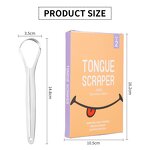 Tongue Scraper Set Manufacturer - Best Premium Stainless Steel 2 Pack Cleaner Tool With Travel Case for Adults