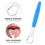 Tongue Cleaner Manufacturer - High Quality Food Grade Stainless Steel Silicone Handle With Travel Case Custom Logo Packaging