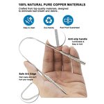 Tongue Cleaner Manufacturer - Professional Pure Copper Remove Bad Smell Fresh Breath Mouth Care Tool Tongue Scraper