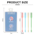 Ear Nose Hair Trimmer Manufacturer - 2 in 1 360 Degree Rotation Shaving Double Sided Comb Nostril Cleaner Portable Nasal Tool