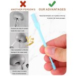 Ear Nose Hair Trimmer Manufacturer - 2 in 1 360 Degree Rotation Shaving Double Sided Comb Nostril Cleaner Portable Nasal Tool