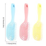 Scalp Massage Hairbrush Manufacturer - Customized Hollowed-out Self Cleaning ABS Detangling Vent Shower Soft Bristles Brush