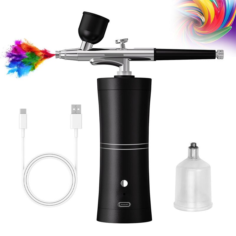 Airbrush Kit Manufacturer - Professional Paint Cordless Rechargeable Air Compressor Gun Spray for Nail Art Salon Makeup Cake