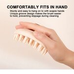 Scalp Massager Shampoo Brush Manufacturer - 2 in 1 Silicone Detachable Soft Bristles Exfoliator for Hair Growth Dandruff